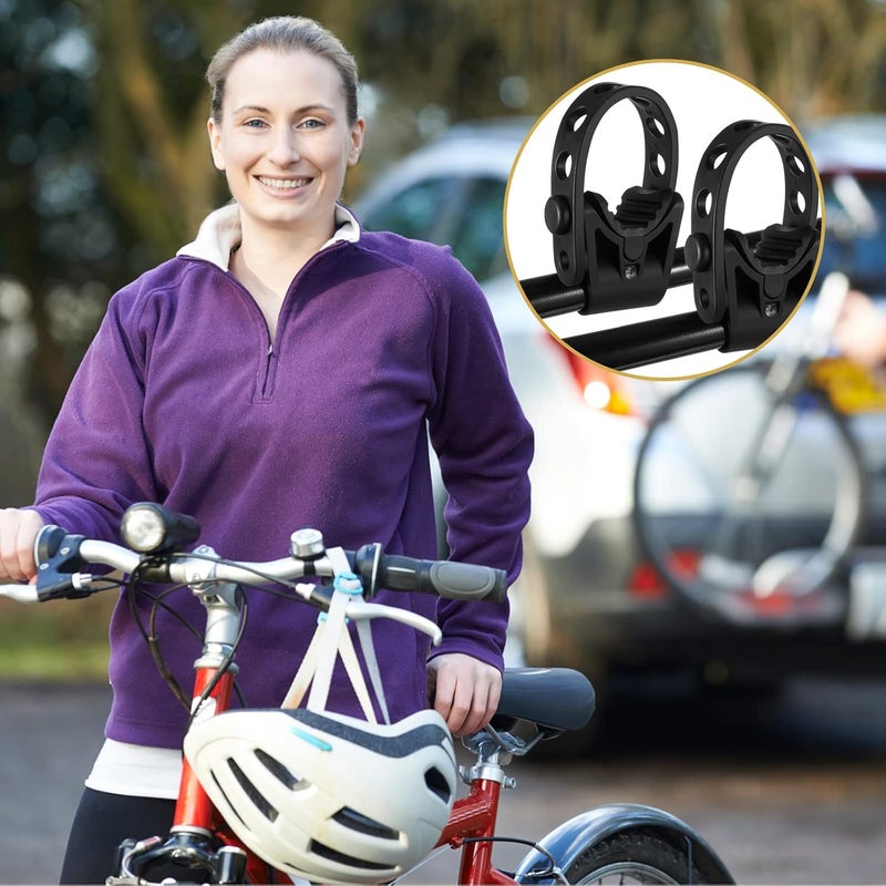 Fabbay 8 مجموعات أحزمة حامل الدراجة بديل حزام جر الدراجة أجزاء حامل الدراجة مطاطي لحامل السيارة SUV شاحنة ميني فان هاتشباك سيدان ملحقات الحامل (1 بوصة جرار)  - Image 5